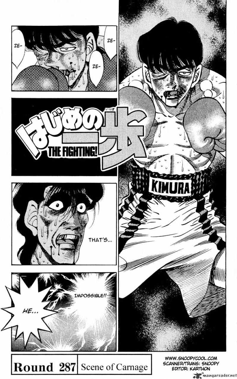 Hajime no Ippo: Fighting Spirit, Chapter 287 image 01